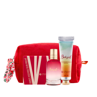 Combo Viagem Br&eacute;sil: Sabonete, Creme de M&atilde;os e Deo Col&ocirc;nia